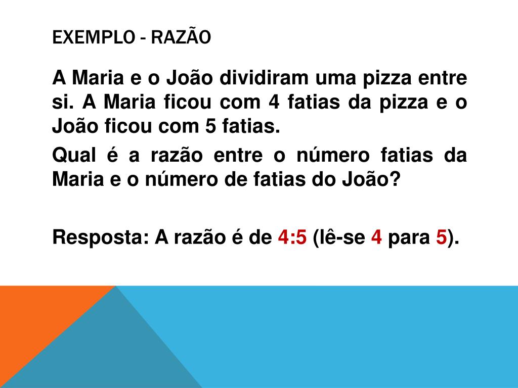 Modelo Razão PPT - Razão, Proporção e Regra de Três PowerPoint Presentation, free ...