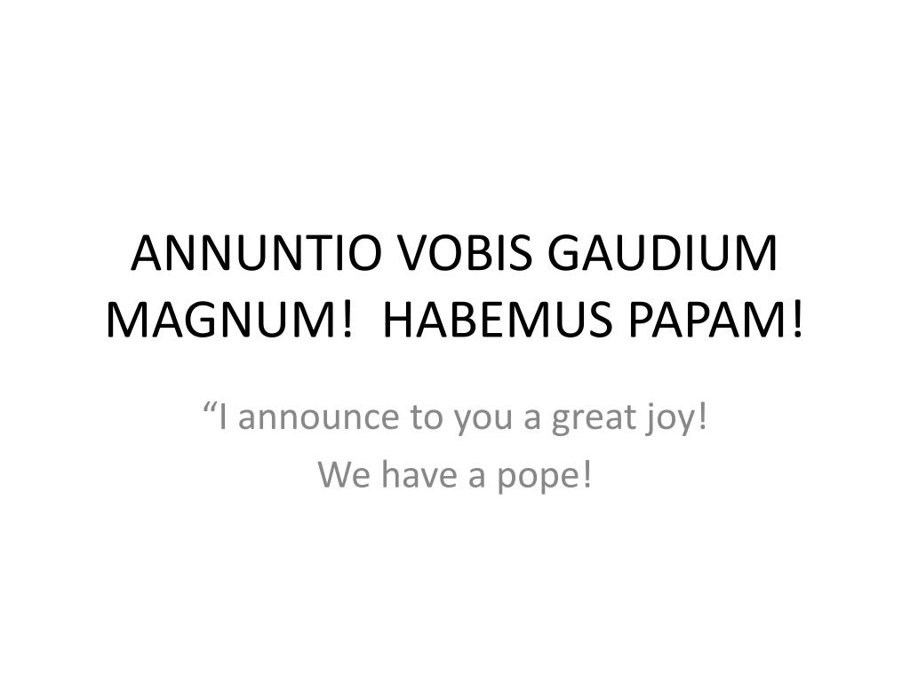 Annuntio vobis gaudium magnum – Champagnat