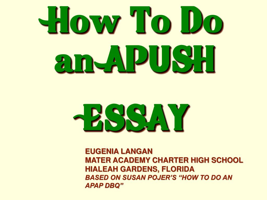apush argumentative essay topics
