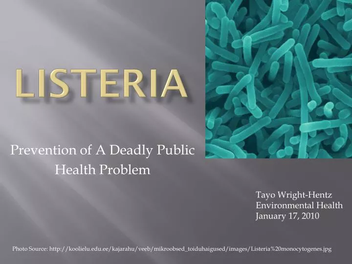 PPT Listeria PowerPoint Presentation, free download ID1882185