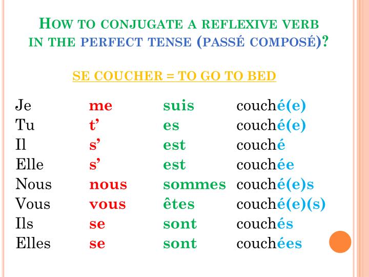 Verbe Se Lever Au Passé Composé  Communauté MCMS