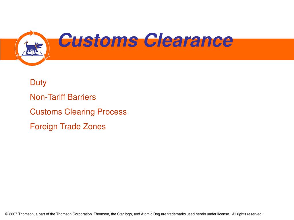 powerpoint presentation on customs clearance