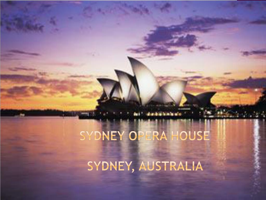 sydney opera house presentation