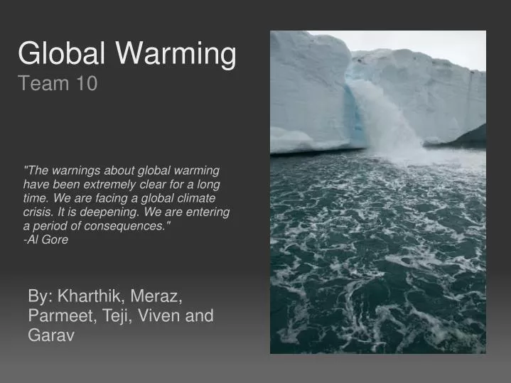 global warming n.