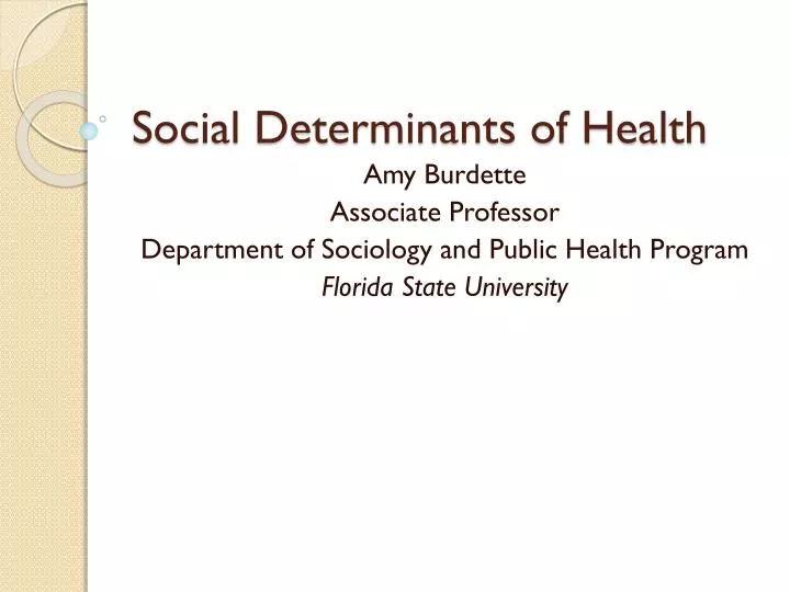 Ppt Social Determinants Of Health Powerpoint Presentation Free Download Id1884578 4949