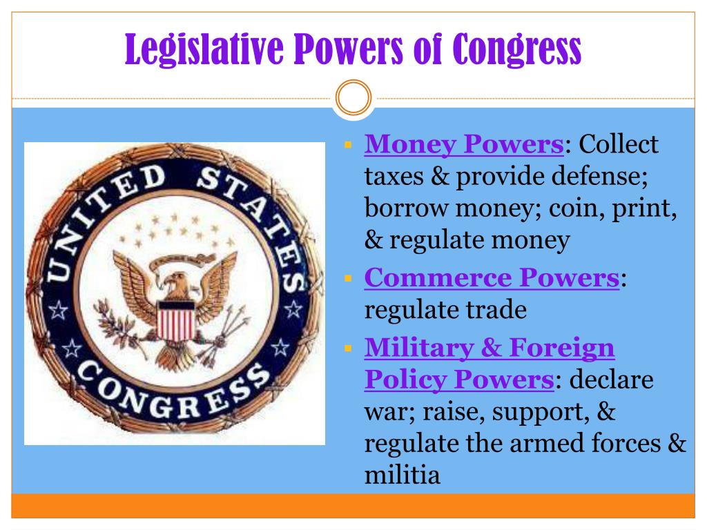 What Is Legislative Powers Definition