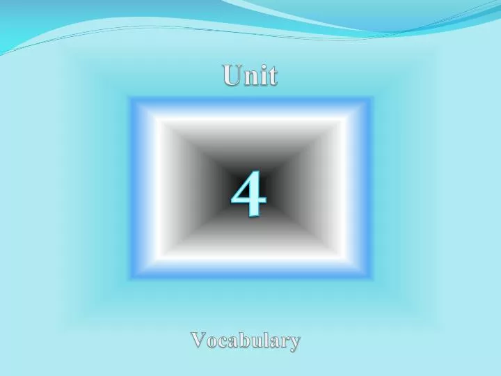 unit vocabulary n.