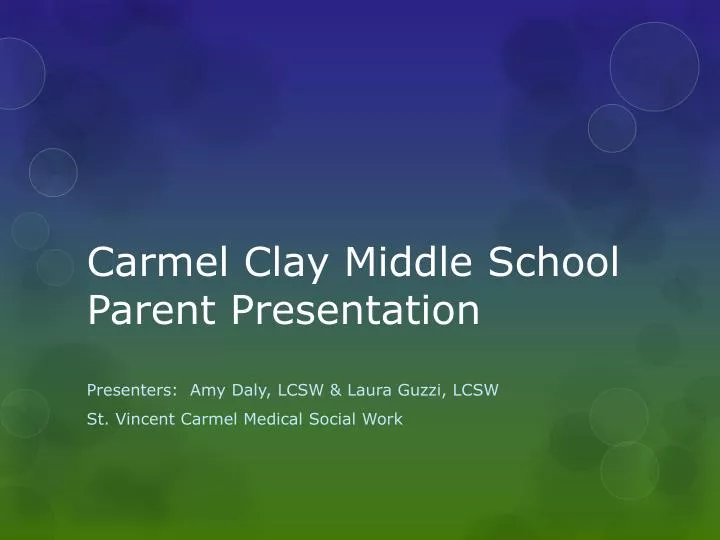 carmel clay middle school parent presentation n.