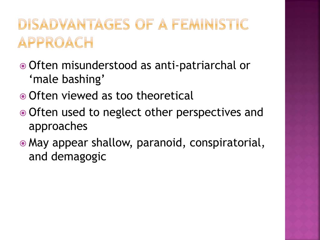 disadvantages of feminism essay