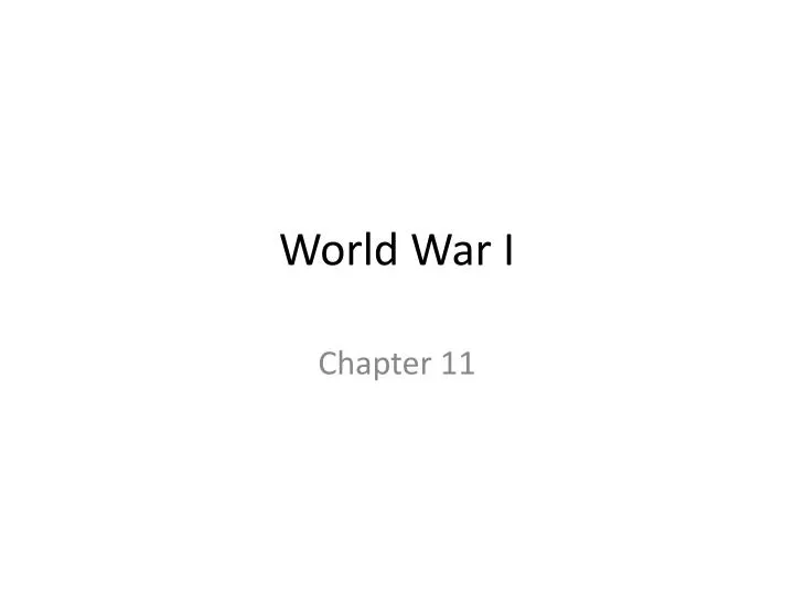 world war i n.