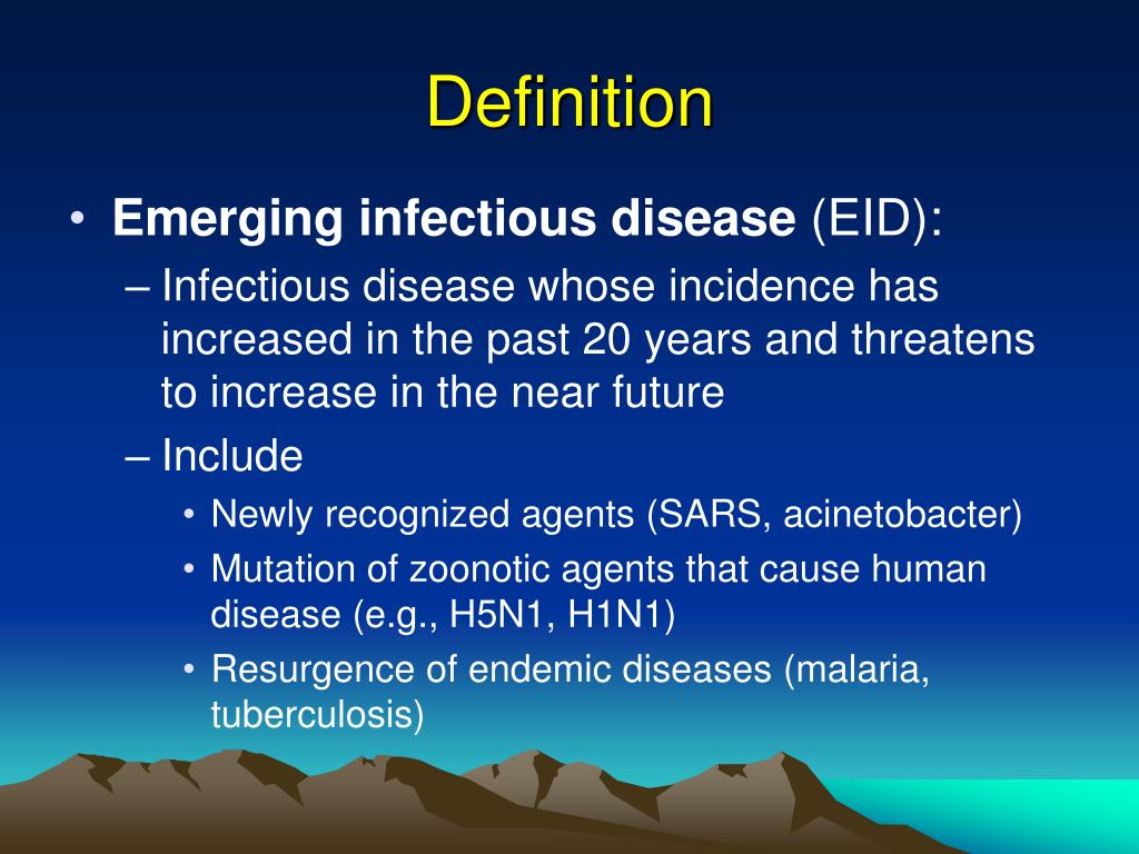 re emerging disease definition Emerging diseases re infectious ppt ...