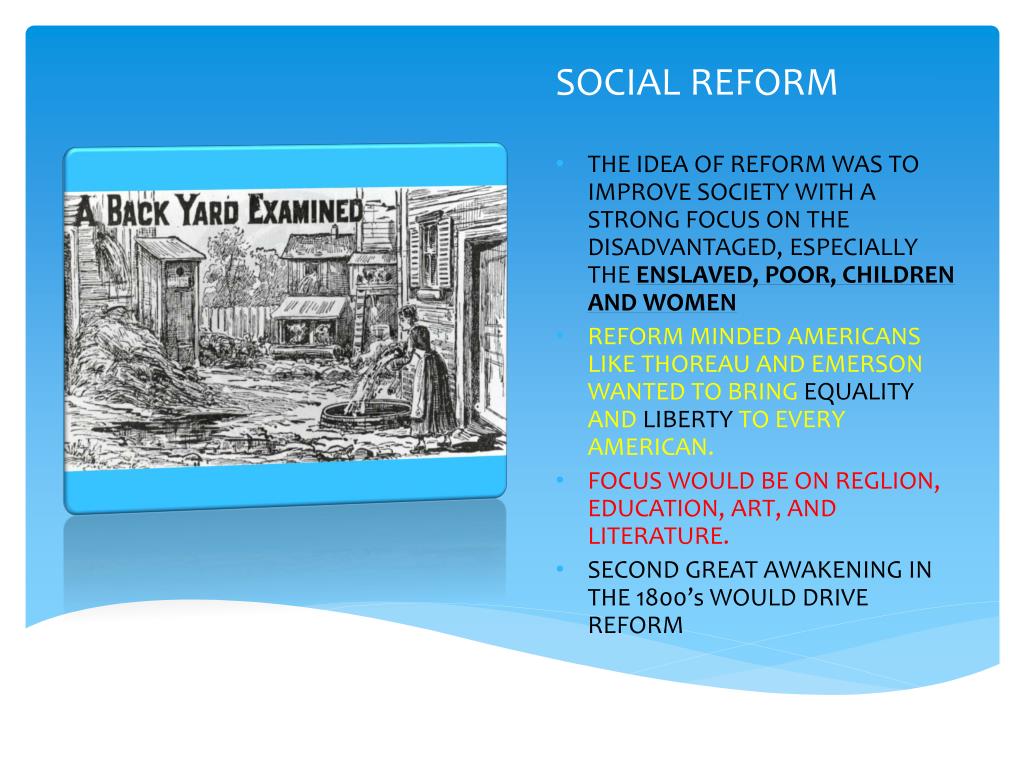 social reform in america