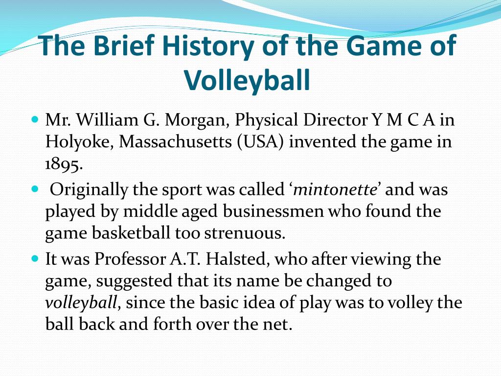 short history of volleyball essay