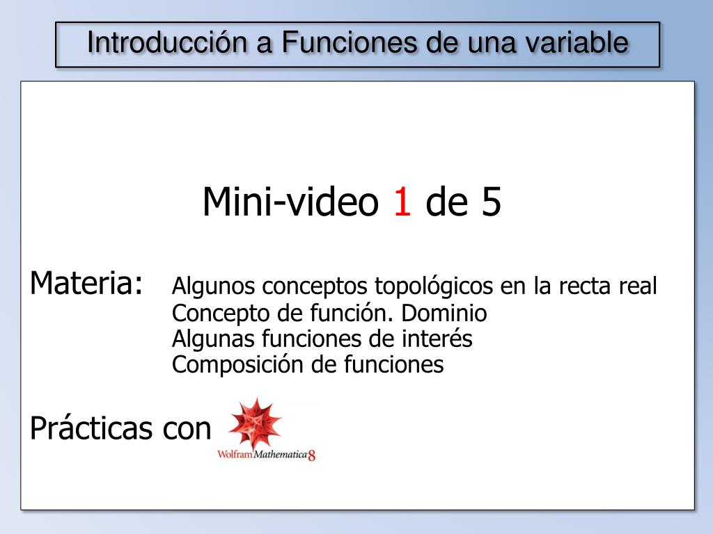 PPT - Mini-video 1 de 5 Materia: Algunos conceptos topológicos en la recta  real PowerPoint Presentation - ID:1886748