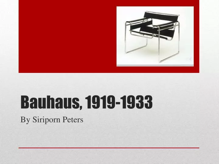 ppt bauhaus 1919 1933 powerpoint presentation id 1887163