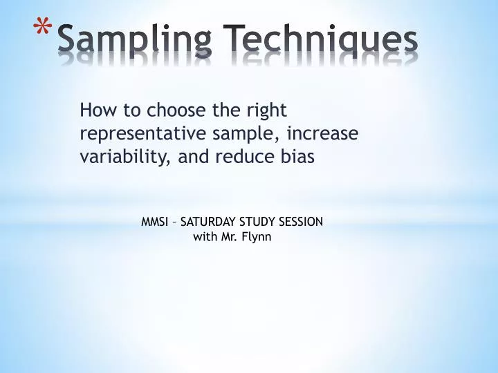 Ppt Sampling Techniques Powerpoint Presentation Free Ppt Sampling Techniques Powerpoint Presentation Free