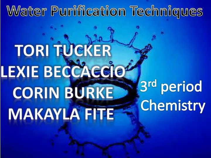 PPT Water Purification Techniques PowerPoint Presentation Free 