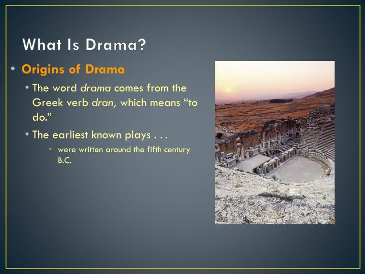 what is drama