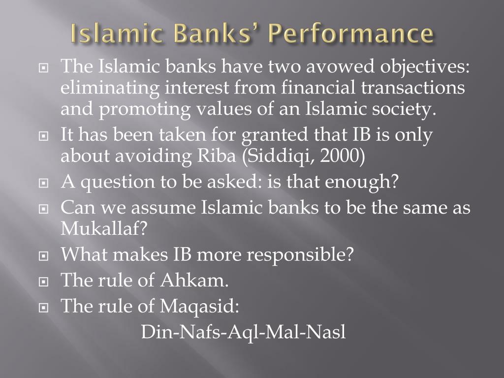 PPT - THE NON FINANCIAL AND FINANCIAL PERFORMANCE OF ISLAMIC BANKS ...