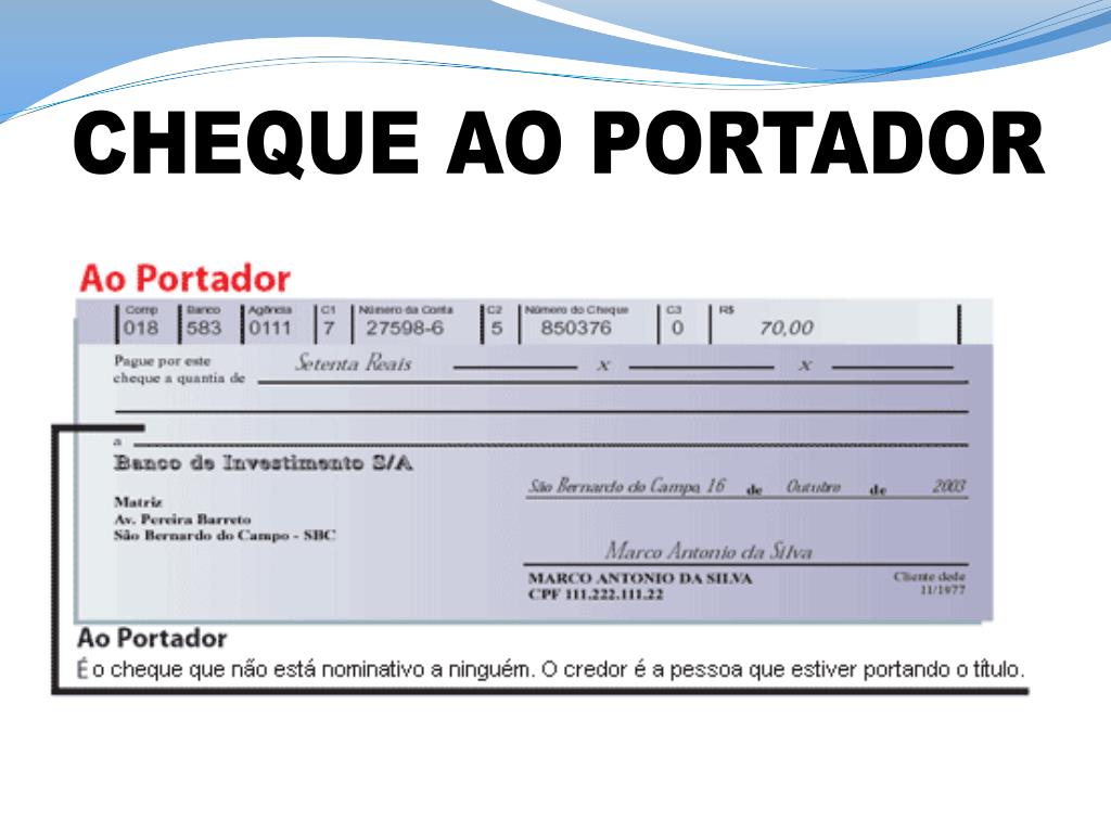 Cheque Nominal: o que é e como preencher