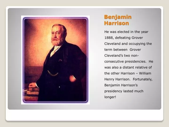 PPT - Benjamin Harrison PowerPoint Presentation - ID:1889038