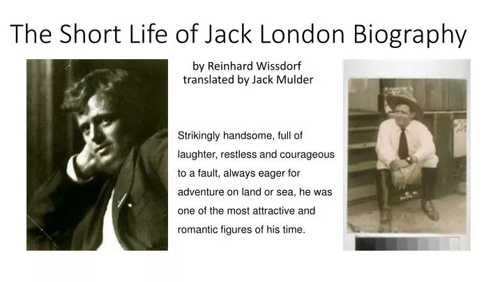 jack london short biography