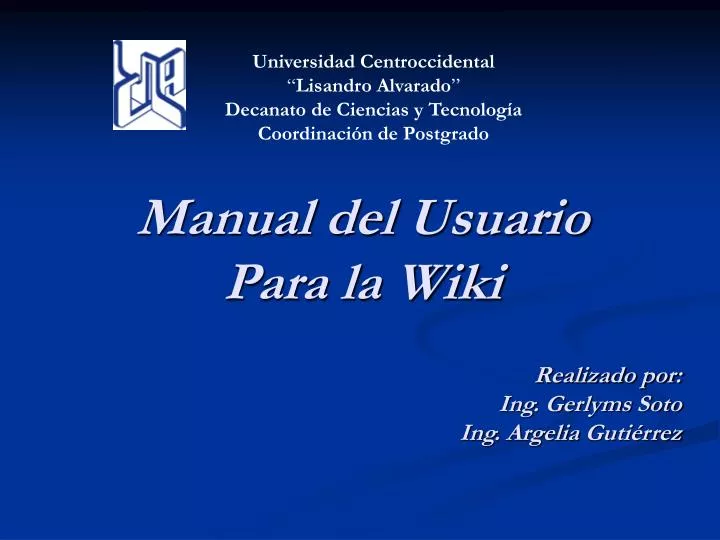 manual del usuario para la wiki n.