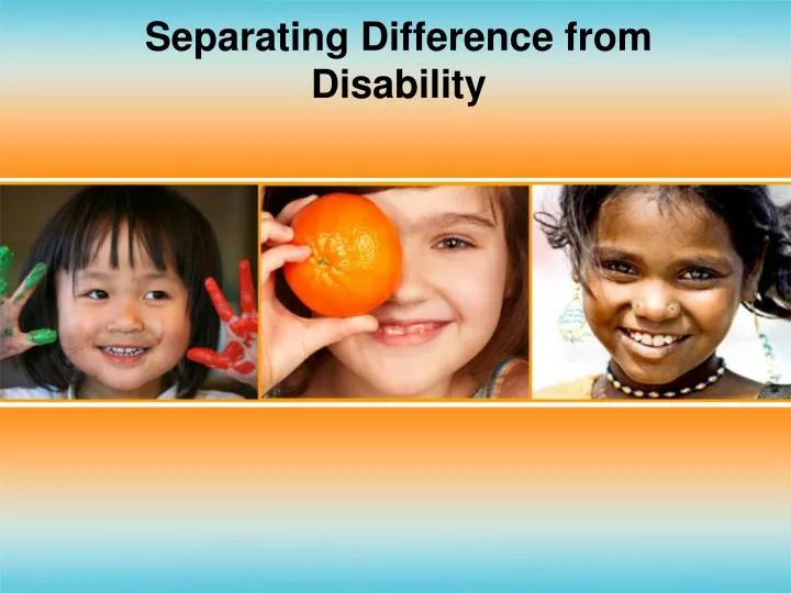 separating difference from disability n.