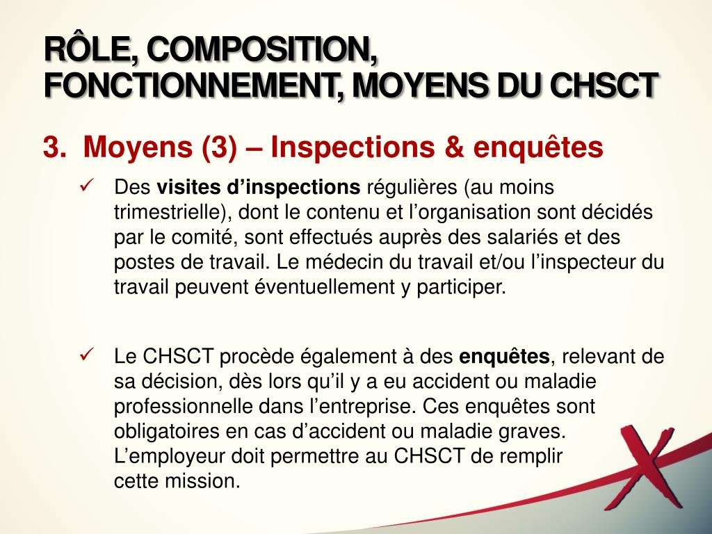 PPT - LE CHSCT Les acteurs d’intervention dans et hors de l’entreprise