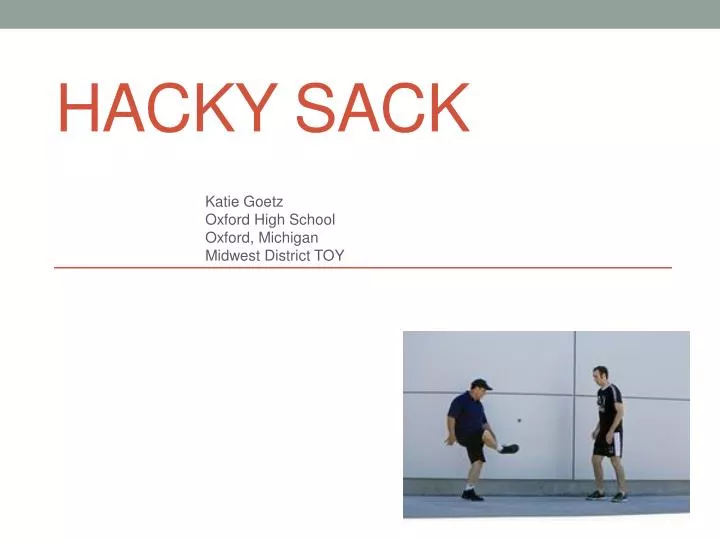 hacky sack n.