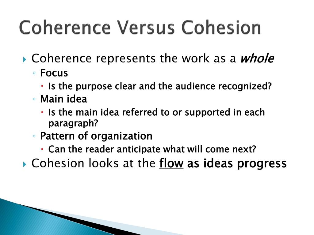 coherence meaning writing