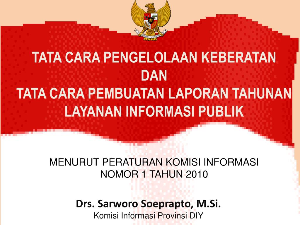 PPT - T ATA CARA PENGELOLAAN KEBERATAN DAN TATA CARA 
