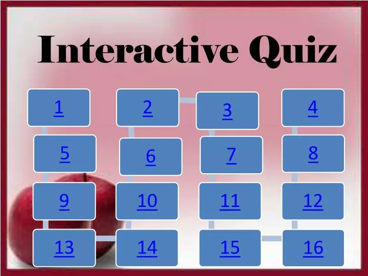 PPT Interactive Quiz PowerPoint Presentation, free