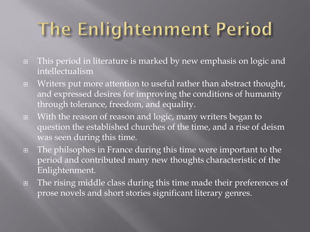 what is the enlightenment period essay