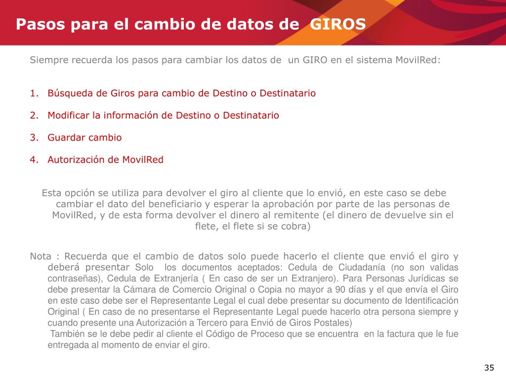 PPT Instructivo Venta de Giros Postales Nacionales Código del