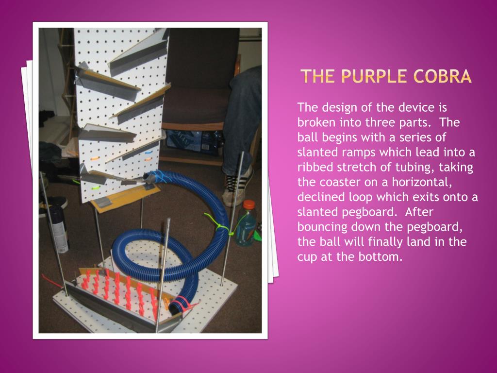 PPT The Purple Cobra B uilt by Ben Graham and Preston Garland