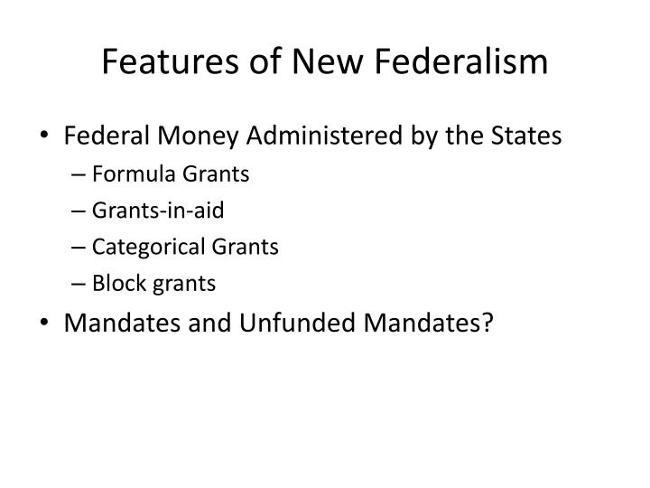 the evolution of federalism ppt