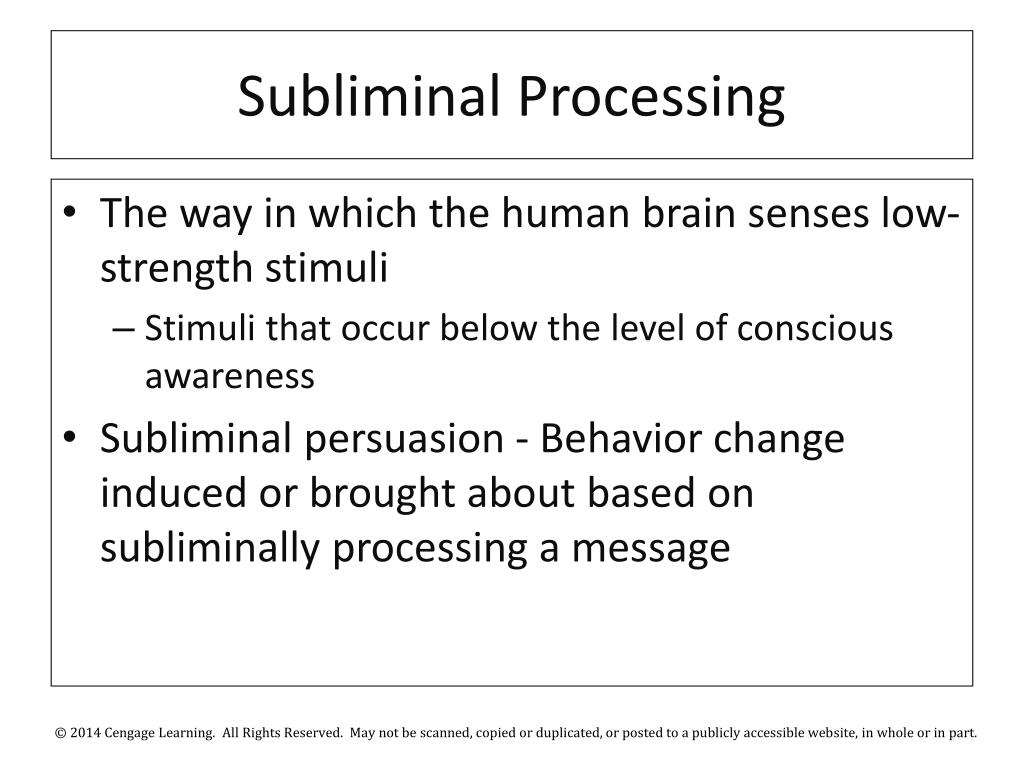 define subliminal perception define subliminal perception