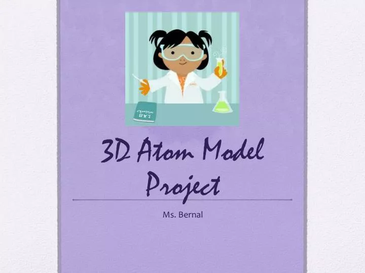 3d atom model project n.