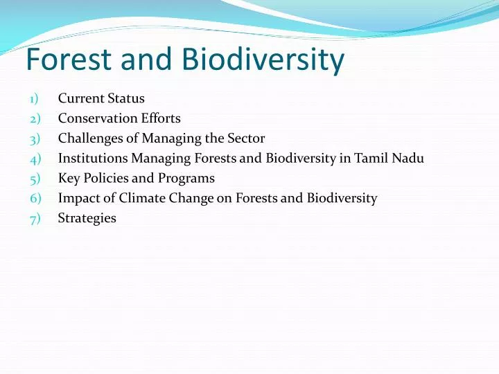 PPT - Forest and Biodiversity PowerPoint Presentation, free download ...