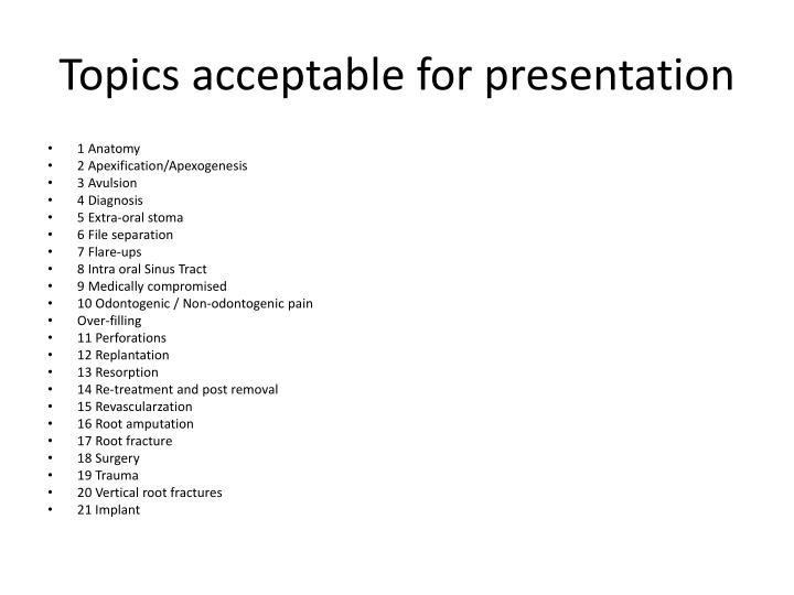 general topics for presentation in office