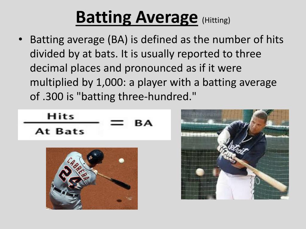 PPT Calculating Baseball Stats PowerPoint Presentation, free download