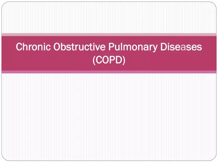 chronic obstructive pulmonary dise a ses copd n.