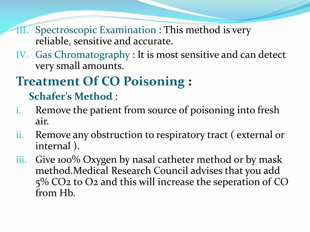 carbon monoxide poisoning test carbon monoxide poisoning test