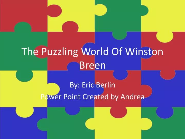 Puzzling Puzzling