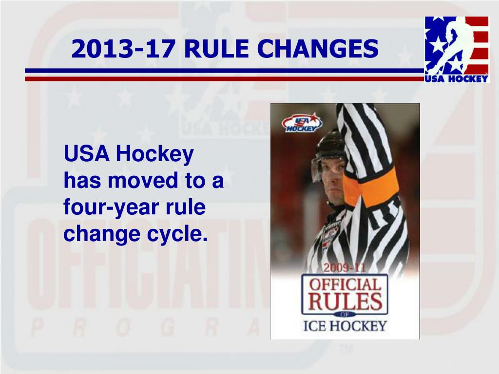 PPT - 2013-17 Playing Rule Changes Youth, Girls, Adult, & High School ...