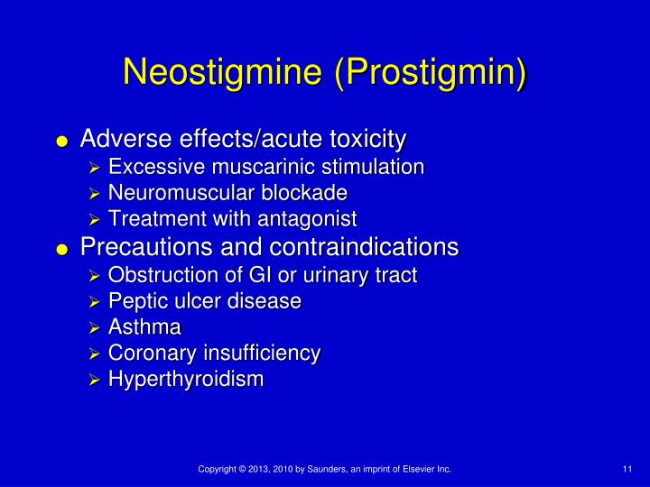 atropine antidote neostigmine