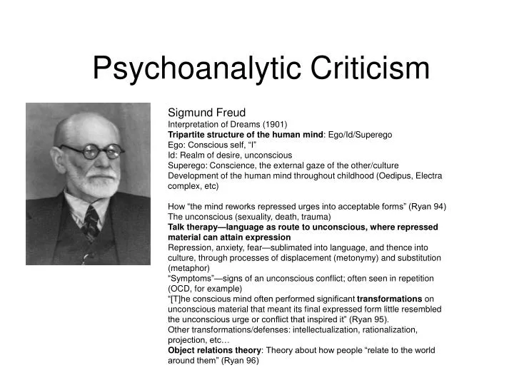 Psychoanalytic criticism essay