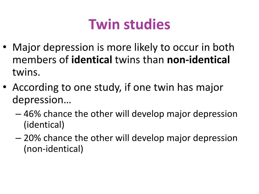 hypothesis of twin study
