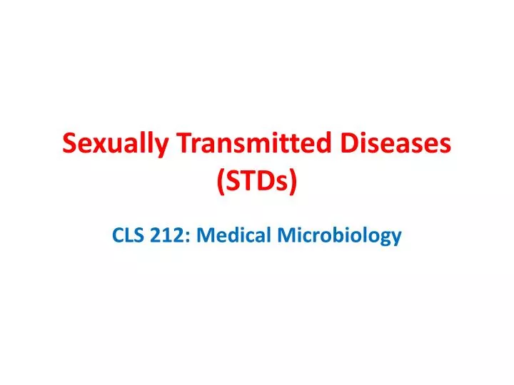 sexually transmitted diseases stds n.